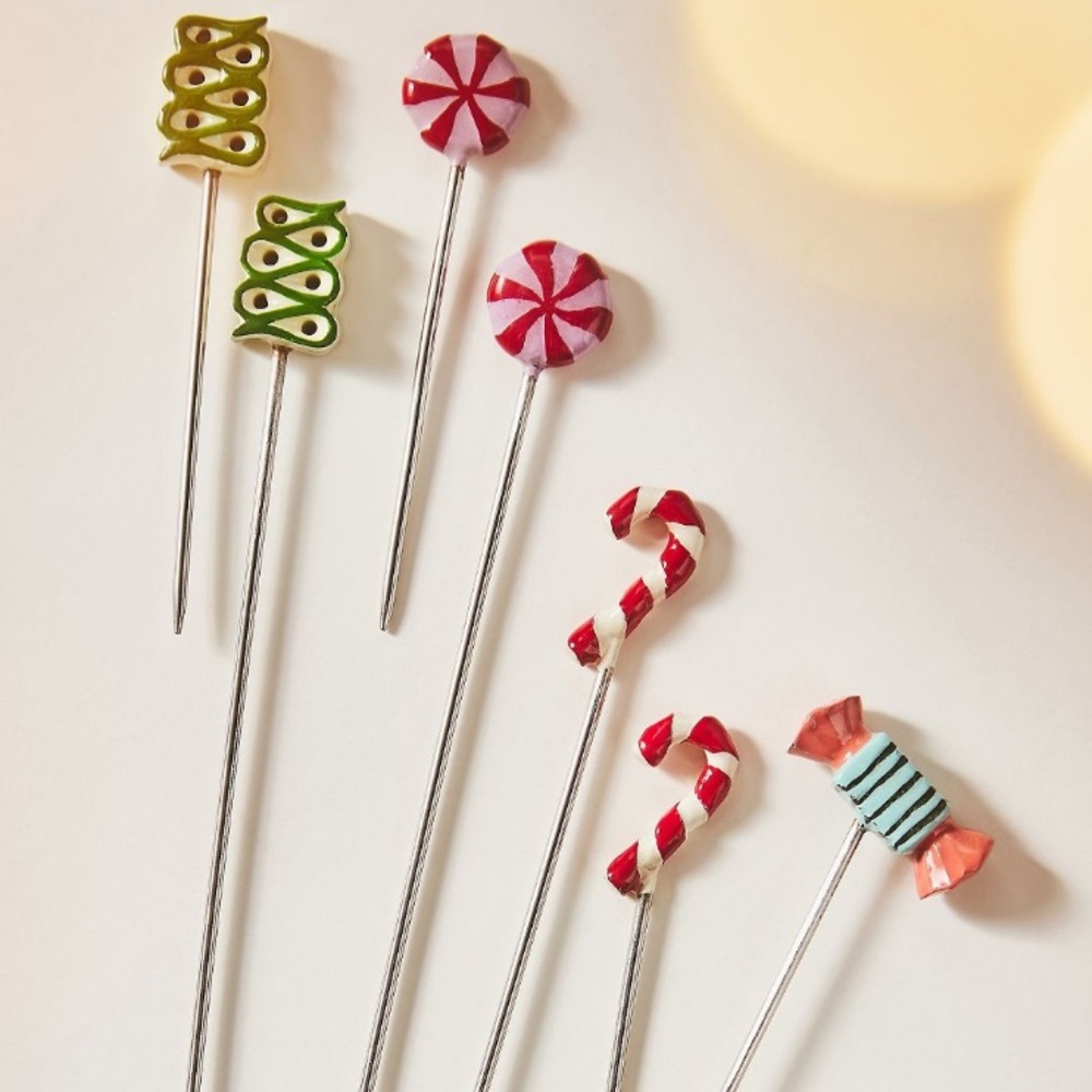 8 piece Bon Bon cocktail stirrers & picks set